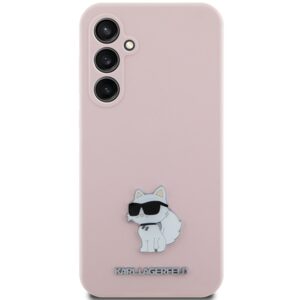 Karl Lagerfeld KLHCS23FESMHCNPP S23 FES711 rožinės spalvos Silicone Choupette Metal Pin - Image 3