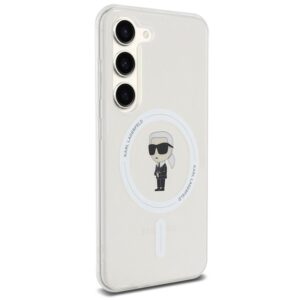 Karl Lagerfeld KLHMS23SHFCKNOT S23 S911 skaidrus kietas dėklas IML Ikonik MagSafe - Image 4