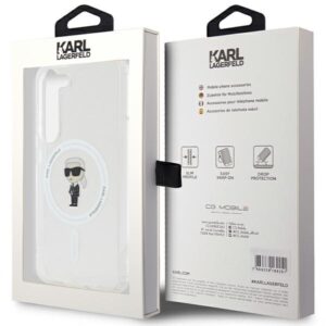 Karl Lagerfeld KLHMS23SHFCKNOT S23 S911 skaidrus kietas dėklas IML Ikonik MagSafe - Image 8