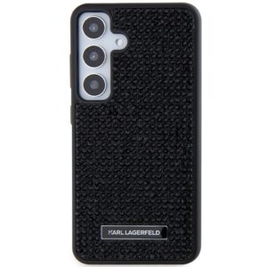Karl Lagerfeld KLHCS24SHDSPRK S24 S921 kietas dėklas juodos spalvos Rhinestone Metal Logo - Image 3
