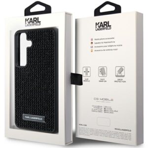 Karl Lagerfeld KLHCS24MHDSPRK S24+ S926 kietas dėklas juodos spalvos Rhinestone Metal Logo - Image 8