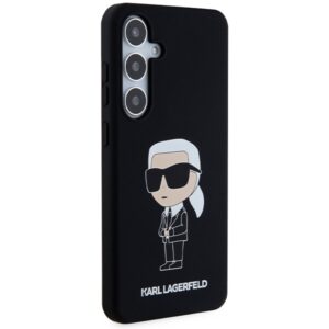 Karl Lagerfeld KLHCS24MSNIKBCK S24+ S926 kietas dėklas juodos spalvos Silicone Ikonik - Image 4