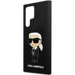 Karl Lagerfeld KLHCS24LSNIKBCK S24 Ultra S928 kietas dėklas juodos spalvos Silicone Ikonik - Image 6