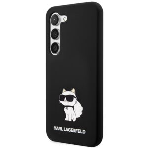 Karl Lagerfeld KLHCS24SSNCHBCK S24 S921 kietas dėklas juodos spalvos Silicone Choupette - Image 2