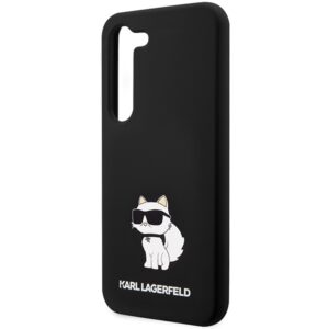 Karl Lagerfeld KLHCS24SSNCHBCK S24 S921 kietas dėklas juodos spalvos Silicone Choupette - Image 6