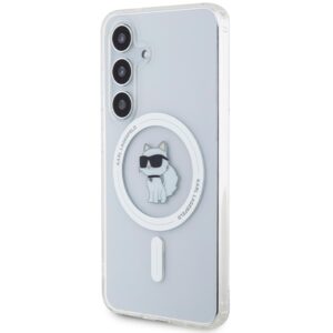 Karl Lagerfeld KLHMS24SHFCCNOT S24 S921 skaidrus kietas dėklas IML Choupette MagSafe - Image 2