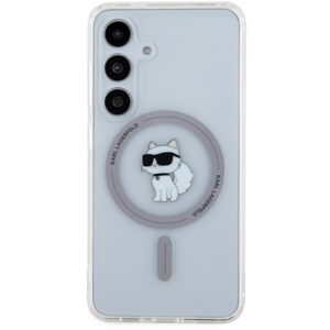 Karl Lagerfeld KLHMS24SHFCCNOT S24 S921 skaidrus kietas dėklas IML Choupette MagSafe - Image 3