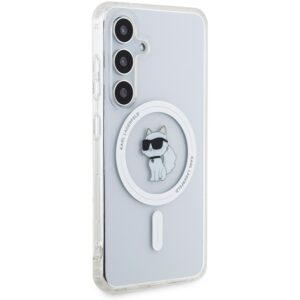 Karl Lagerfeld KLHMS24SHFCCNOT S24 S921 skaidrus kietas dėklas IML Choupette MagSafe - Image 4
