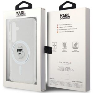 Karl Lagerfeld KLHMS24SHFCCNOT S24 S921 skaidrus kietas dėklas IML Choupette MagSafe - Image 8
