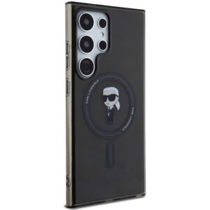 Karl Lagerfeld KLHMS24LHFCKNOK S24 Ultra S928 juodos spalvos kietas dėklas IML Ikonik MagSafe - Image 4