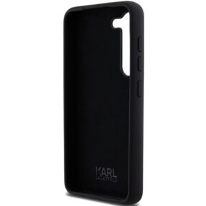 Karl Lagerfeld KLHCS23SSMHCNPK S23 S911 juodos spalvos kietas dėklas Silicone Choupette Metal Pin - Image 7