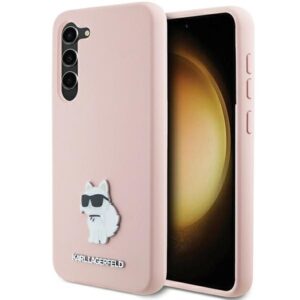 Karl Lagerfeld KLHCS23MSMHCNPP S23+ S916 rožinės spalvos Silicone Choupette Metal Pin