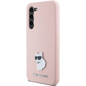 Karl Lagerfeld KLHCS23MSMHCNPP S23+ S916 rožinės spalvos Silicone Choupette Metal Pin - Image 2
