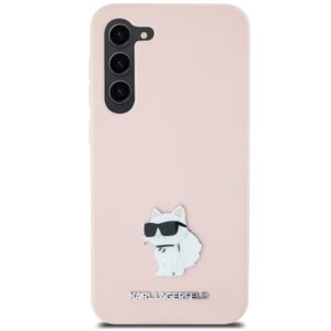 Karl Lagerfeld KLHCS23MSMHCNPP S23+ S916 rožinės spalvos Silicone Choupette Metal Pin - Image 3