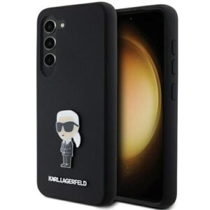 Karl Lagerfeld KLHCS23SSMHKNPK S23 S911 juodos spalvos Silicone Ikonik Metal Pin