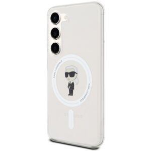 Karl Lagerfeld KLHMS24SHFCKNOT S24 S921 skaidrus kietas dėklas IML Ikonik MagSafe - Image 2