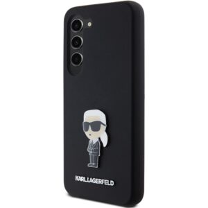 Karl Lagerfeld KLHCS24MSMHKNPK S24+ S926 juodos spalvos Silicone Ikonik Metal Pin - Image 2