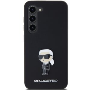 Karl Lagerfeld KLHCS24MSMHKNPK S24+ S926 juodos spalvos Silicone Ikonik Metal Pin - Image 3