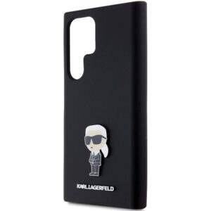 Karl Lagerfeld KLHCS24LSMHKNPK S24 Ultra S928 juodos spalvos Silicone Ikonik Metal Pin - Image 6