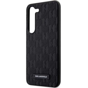 Karl Lagerfeld KLHCS24SSAKLHPK S24 S921 kietas dėklas juodos spalvos Saffiano Mono Metal Logo - Image 6