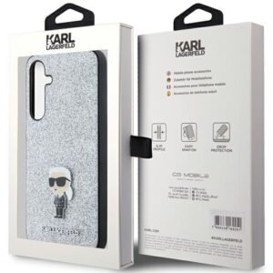 Karl Lagerfeld KLHCSA35GCNPSG A35 A356 silver kietas dėklas Fixed Glitter Ikonik Metal Pin - Image 8