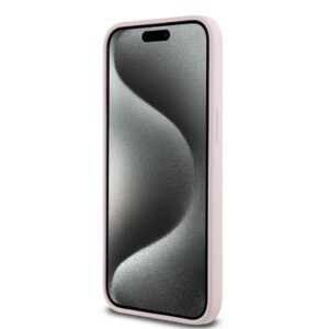 Karl Lagerfeld KLHMP15LSCMKCRHP Apple iPhone 15 Pro 6.1" rožinės spalvos kietas dėklas Silicone Karl & Choupette Mag - Image 5