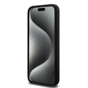 Karl Lagerfeld KLHMP15XSCHPPLK Apple iPhone 15 Pro Max 6.7" juodos spalvos kietas dėklas Silicone Choupette Head M - Image 5