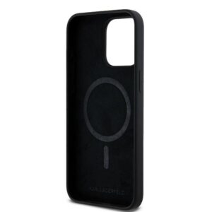 Karl Lagerfeld KLHMP15XSCHPPLK Apple iPhone 15 Pro Max 6.7" juodos spalvos kietas dėklas Silicone Choupette Head M - Image 7