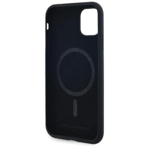 Karl Lagerfeld KLHMN61SCMKCRHK Apple iPhone 11 / Xr 6.1" juodos spalvos kietas dėklas Silicone Karl & Choupette Ma - Image 7