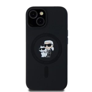 Karl Lagerfeld KLHMP15MSCMKCRHK Apple iPhone 15 Plus / 14 Plus 6.7" juodos spalvos kietas dėklas Silicone Karl & C - Image 3