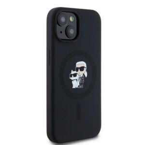 Karl Lagerfeld KLHMP15MSCMKCRHK Apple iPhone 15 Plus / 14 Plus 6.7" juodos spalvos kietas dėklas Silicone Karl & C - Image 4