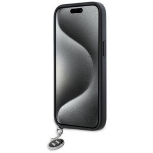 Karl Lagerfeld KLHCP15SPSAKDGCK Apple iPhone 15 / 14 / 13 6.1" juodos spalvos kietas dėklas Saffiano Rhinestones & - Image 5