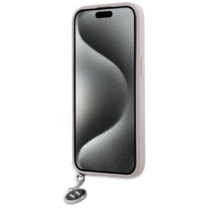 Karl Lagerfeld KLHCP15SPSAKDGCP Apple iPhone 15 / 14 / 13 6.1" rožinės spalvos kietas dėklas Saffiano Rhinestones & - Image 5