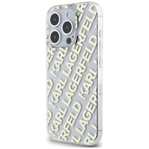 Karl Lagerfeld KLHCP15LHKFOEMD Apple iPhone 15 Pro 6.1" gold kietas dėklas IML Fullover Logo - Image 2