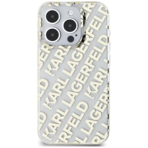 Karl Lagerfeld KLHCP15XHKFOEMD Apple iPhone 15 Pro Max 6.7" gold kietas dėklas IML Fullover Logo - Image 3