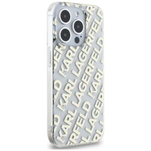 Karl Lagerfeld KLHCP15XHKFOEMD Apple iPhone 15 Pro Max 6.7" gold kietas dėklas IML Fullover Logo - Image 4