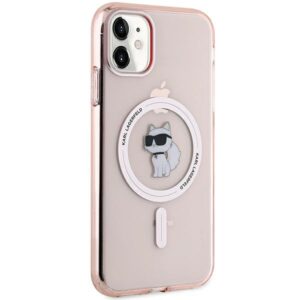Karl Lagerfeld KLHMN61HFCCNOP Apple iPhone 11 / Xr 6.1" rožinės spalvos kietas dėklas IML Choupette MagSafe - Image 4