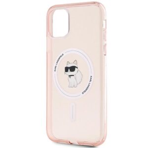 Karl Lagerfeld KLHMN61HFCCNOP Apple iPhone 11 / Xr 6.1" rožinės spalvos kietas dėklas IML Choupette MagSafe - Image 6