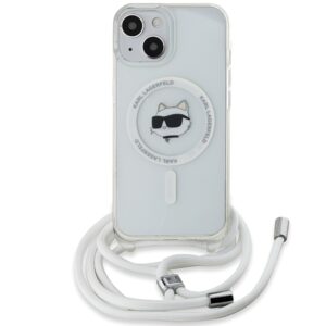 Karl Lagerfeld KLHMP13MHCCHNT Apple iPhone 13/ 14 / 15 6.1" kietas dėklas skaidrus IML Choupette Head & Cord - Image 2