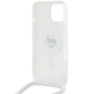 Karl Lagerfeld KLHMP13MHCCHNT Apple iPhone 13/ 14 / 15 6.1" kietas dėklas skaidrus IML Choupette Head & Cord - Image 6