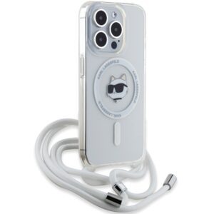 Karl Lagerfeld KLHMP13XHCCHNT Apple iPhone 13 Pro Max 6.7" kietas dėklas skaidrus IML Choupette Head & Cord M - Image 3