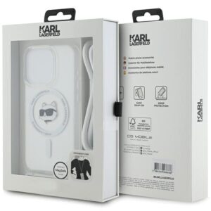 Karl Lagerfeld KLHMP13XHCCHNT Apple iPhone 13 Pro Max 6.7" kietas dėklas skaidrus IML Choupette Head & Cord M - Image 7