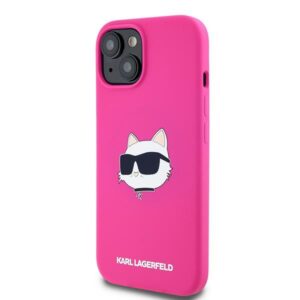 Karl Lagerfeld KLHMP15MSCHPPLF Apple iPhone 15 Plus / 14 Plus 6.7" fuschia kietas dėklas Silicone Choupet - Image 2