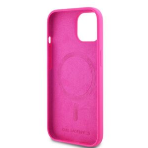 Karl Lagerfeld KLHMP15MSCHPPLF Apple iPhone 15 Plus / 14 Plus 6.7" fuschia kietas dėklas Silicone Choupet - Image 7