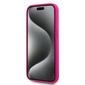 Karl Lagerfeld KLHMP15XSCHPPLF Apple iPhone 15 Pro Max 6.7" fuschia kietas dėklas Silicone Choupette Head - Image 5
