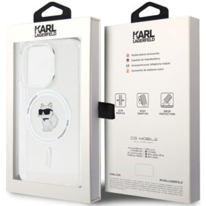 Karl Lagerfeld KLHMP14LHFCCNOT Apple iPhone 14 Pro 6.1" skaidrus kietas dėklas IML Choupette Ma - Image 8