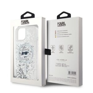 Karl Lagerfeld KLHMP15MLGCHSGH Apple iPhone 15 Plus/ 14 Plus 6.7" kietas dėklas skaidrus Liquid Glitter Chou - Image 8