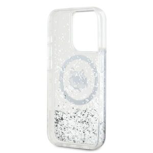 Karl Lagerfeld KLHMP15XLGCHSGH Apple iPhone15 Pro Max 6.7" kietas dėklas skaidrus Liquid Glitter Choupette H - Image 7