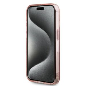 Karl Lagerfeld KLHCP15XHKLPCHP Apple iPhone 15 Pro Max 6.7" rožinės spalvos kietas dėklas IML Choupette Head & Monog - Image 5