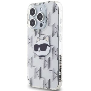 Karl Lagerfeld KLHCP15XHKLPCHT Apple iPhone15 Pro Max 6.7" skaidrus kietas dėklas IML Choupette Head & Monog - Image 2
